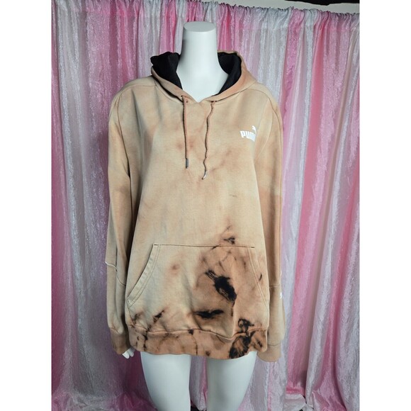 Puma Brown Tan Tye-dye Heavyweight Pullover Size 2X - Picture 1 of 15